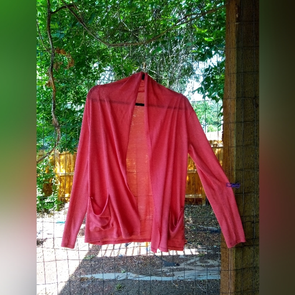 Poof brand Pink/Salmon Cardigan!